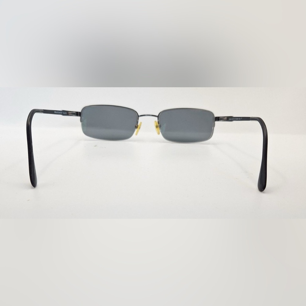 Vintage Kirkland Signature Nicolas Gunmetal Oval Half-Rim Sunglasses Frames Only - Picture 6 of 8